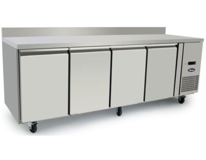 Atosa EPF3442HDSB 4 Door Table Fridge with Splash Back, 510 Litres