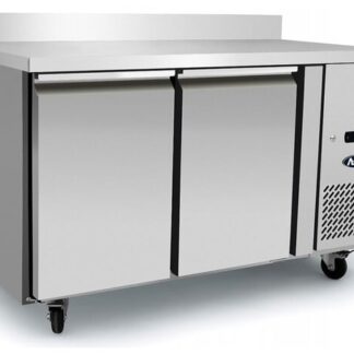 Atosa EPF3462HDSB 2 Door Table Freezer with Splash Back, 280 Litres