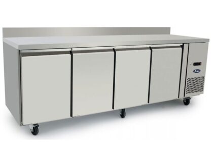Atosa EPF3482HDSB 4 Door Table Freezer with Splash Back, 510 Litres