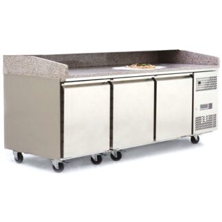 Atosa EPF3485GR 3 Door Pizza Counter Fridge, 485 Litres