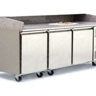 Atosa EPF3485GR + VRX2000/330 3 Door Pizza Counter Fridge with VRX Unit & GN Pans, 375 Litres
