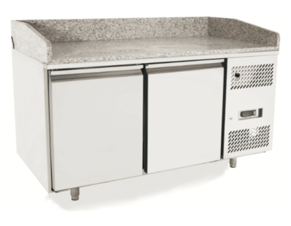 Atosa EPF3495GR 2 Door Granite Top Pizza Counter Fridge, 485 Litres