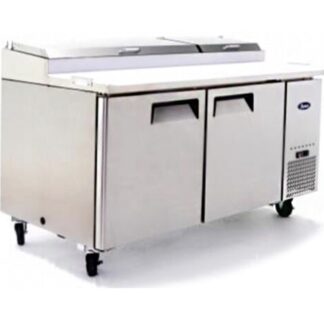 Atosa MPF8202GR 2 Door Refrigerated Preparation Table, 523 Litres