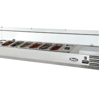 Atosa VRX1200/380 Countertop Topping Unit with 6 x 1/3 GN Pans/Lids, 1205mm
