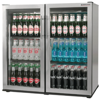 Autonumis RGC00010 Popular A215182 Stainless Steel Double Door Bottle Cooler
