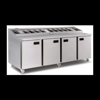 Foster FPS4HR/15-255 Refrigerated Stainless Steel Prep Counter, 570 Litres