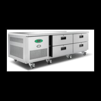 Foster LL2/4H/14-116 Low Level Stainless Steel Refrigerated Counter, 279 Litres