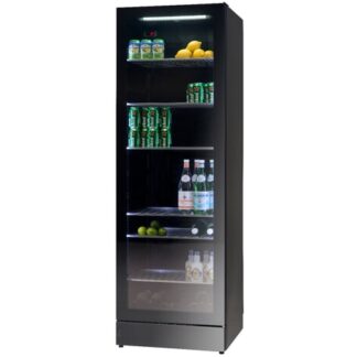 Vestfrost MFG185 Black-Glass Single Door Display Cooler, 448 Litres