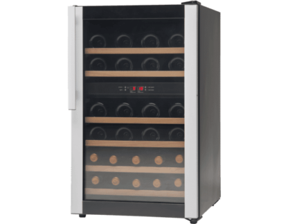 Vestfrost W32 Undercounter Dual-Zone Wine Cooler, 32 x 0.75 Litre Bottles