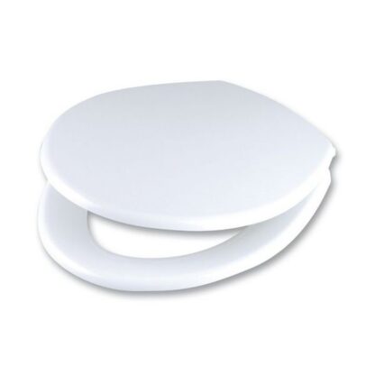 Celmac Emerald toilet seat and cover hinges White/Chrome Plated