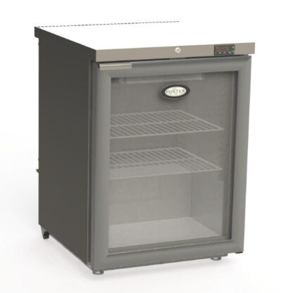 Foster 1 Glass Door 150Ltr Under Counter Fridge with Light HR150 13/109